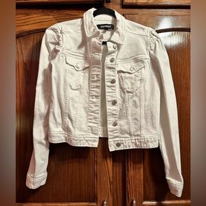 White Express Jean Jacket size M